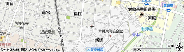 愛知県江南市赤童子町福住148周辺の地図
