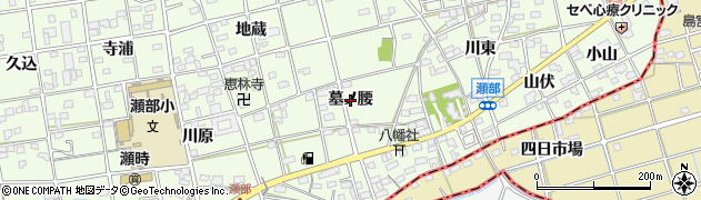 愛知県一宮市瀬部（墓ノ腰）周辺の地図