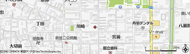 愛知県一宮市奥町川崎81周辺の地図