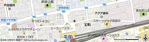 キャッシングエイワ平塚店周辺の地図