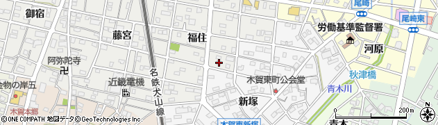 愛知県江南市赤童子町福住151周辺の地図