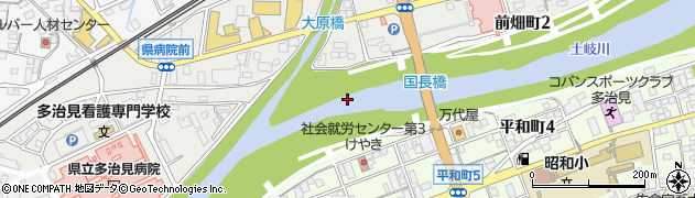 土岐川周辺の地図