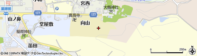 愛知県犬山市向山周辺の地図