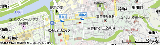 ミニストップ多治見錦町店周辺の地図