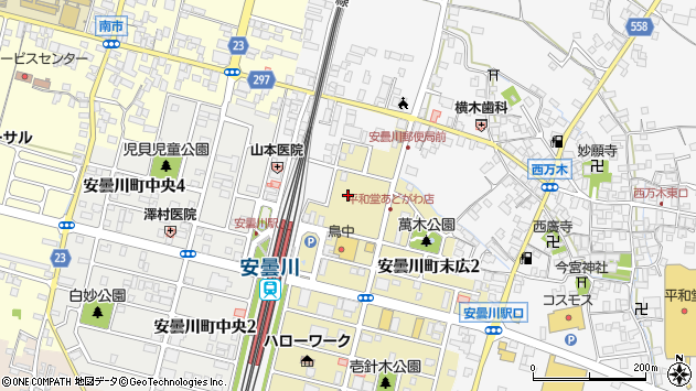 〒520-1214 滋賀県高島市安曇川町末広の地図