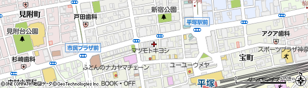 平塚信用金庫　本店ローンセンターテレホンバンキング周辺の地図