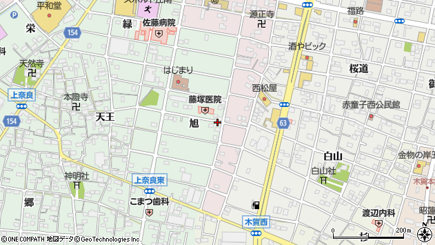 〒483-8259 愛知県江南市上奈良町緑の地図