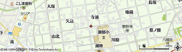 愛知県一宮市瀬部寺浦34周辺の地図