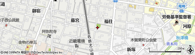 愛知県江南市赤童子町福住156周辺の地図
