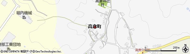 京都府綾部市高倉町周辺の地図