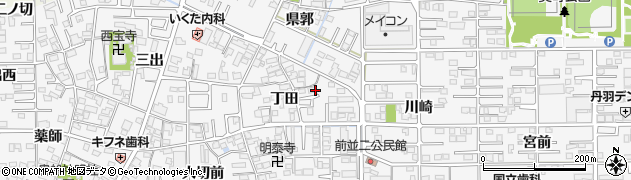 愛知県一宮市奥町（東丁田）周辺の地図
