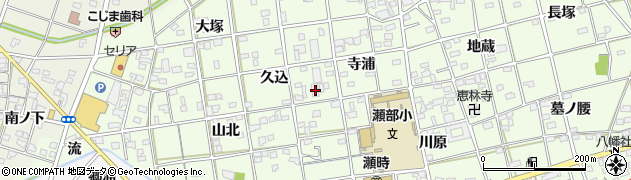 愛知県一宮市瀬部久込44周辺の地図