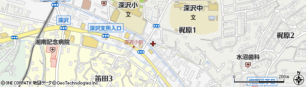 神奈川中央ヤクルト販売株式会社　梶原センター周辺の地図