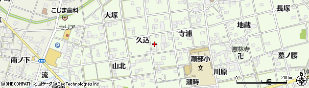 愛知県一宮市瀬部久込41周辺の地図
