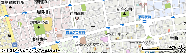 ＴＨＥ・ＨＯＵＲＳ　湘南平塚周辺の地図