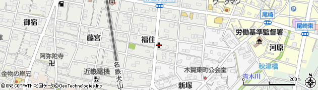 愛知県江南市赤童子町福住124周辺の地図