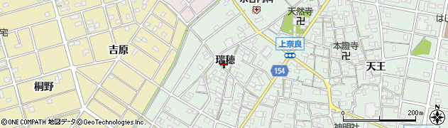 愛知県江南市上奈良町瑞穂周辺の地図