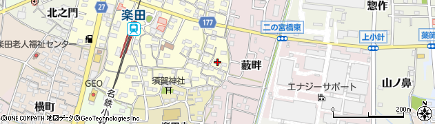 愛知県犬山市裏之門123周辺の地図