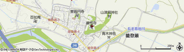 善性寺周辺の地図