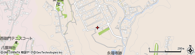 神奈川県鎌倉市二階堂周辺の地図