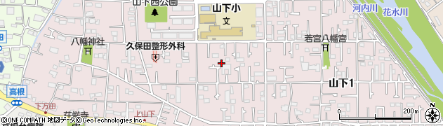 神奈川県平塚市山下周辺の地図
