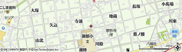 愛知県一宮市瀬部寺浦73周辺の地図