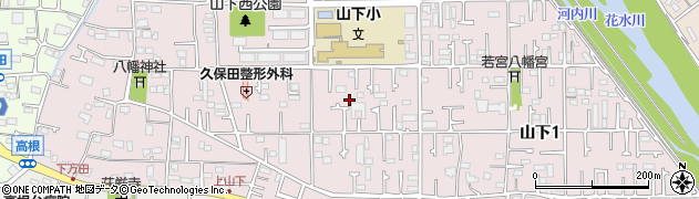 神奈川県平塚市山下周辺の地図