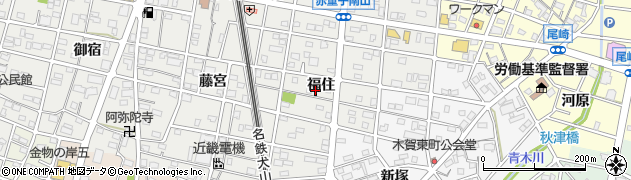 愛知県江南市赤童子町福住127周辺の地図