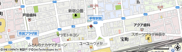 東横ＩＮＮ湘南平塚駅北口２周辺の地図