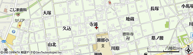 愛知県一宮市瀬部寺浦43周辺の地図
