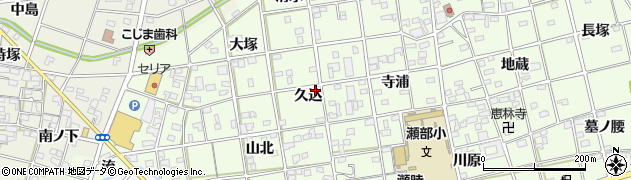 愛知県一宮市瀬部久込31周辺の地図