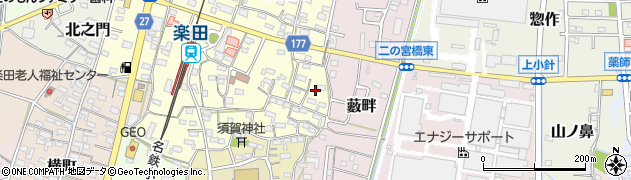 愛知県犬山市裏之門132周辺の地図