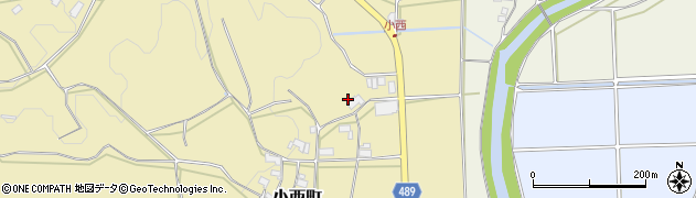 京都府綾部市小西町宮ノ前周辺の地図