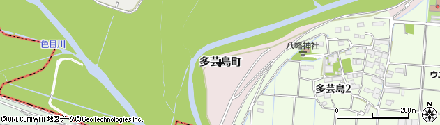 岐阜県大垣市多芸島町周辺の地図