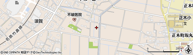 岐阜県羽島市正木町不破一色周辺の地図
