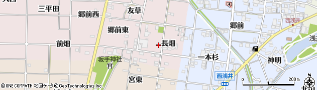 愛知県一宮市富塚長畑周辺の地図