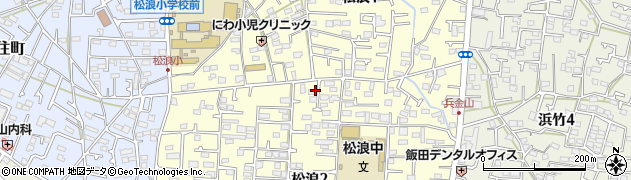 神奈川県茅ヶ崎市松浪周辺の地図