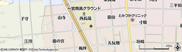 愛知県立一宮商業高校第二運動場周辺の地図