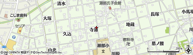 愛知県一宮市瀬部寺浦周辺の地図