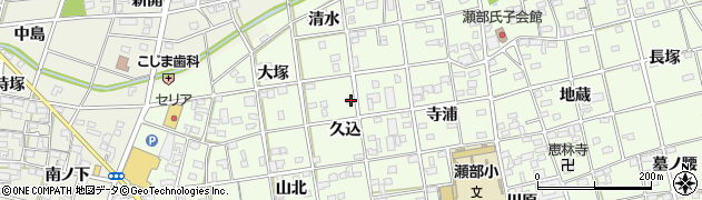愛知県一宮市瀬部久込10周辺の地図