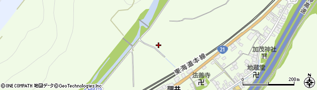 滋賀県米原市醒井周辺の地図