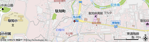 車鮨周辺の地図