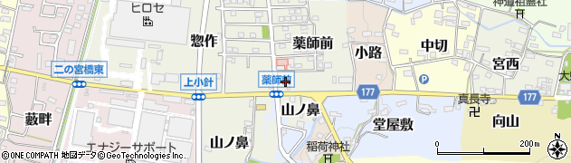 愛知県犬山市薬師前1周辺の地図