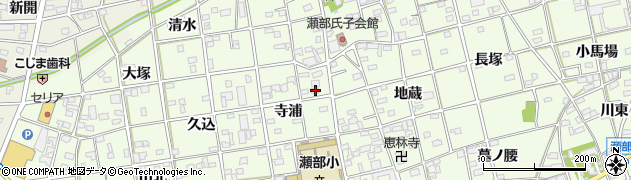 愛知県一宮市瀬部寺浦67周辺の地図