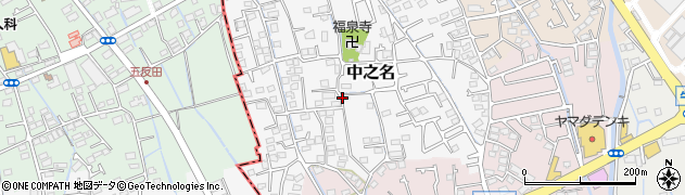 神奈川県開成町（足柄上郡）中之名周辺の地図