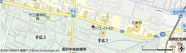 ラーメン魁力屋 鎌倉手広店周辺の地図