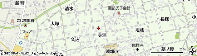 愛知県一宮市瀬部寺浦20周辺の地図