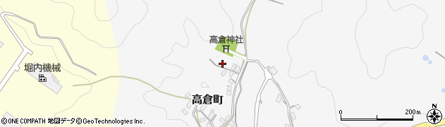 京都府綾部市高倉町（奥路）周辺の地図