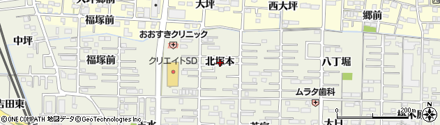 愛知県一宮市今伊勢町馬寄（北塚本）周辺の地図
