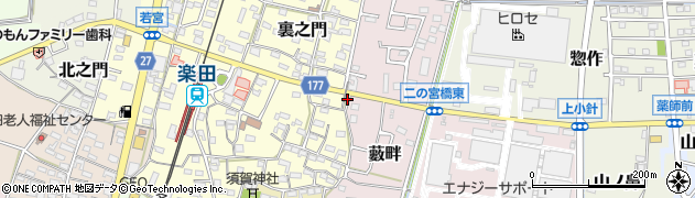 愛知県犬山市裏之門138周辺の地図